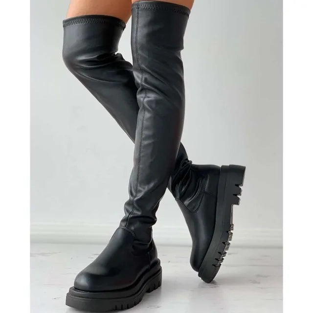Platform Thigh High Boots