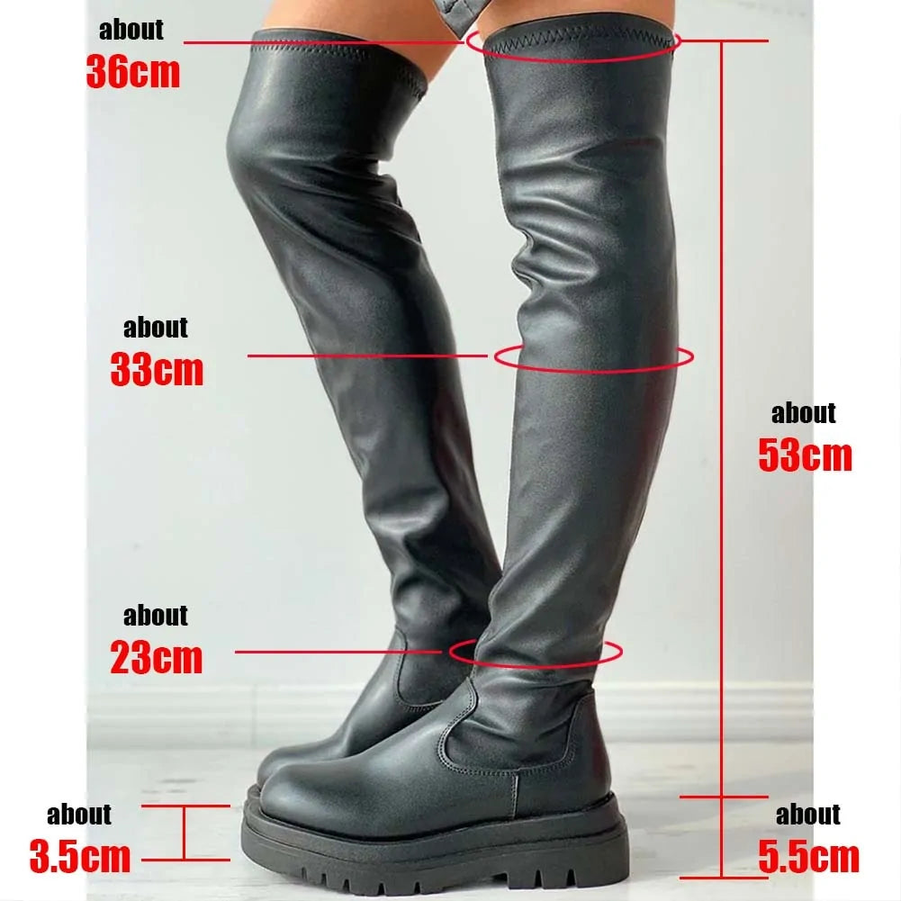 Platform Thigh High Boots
