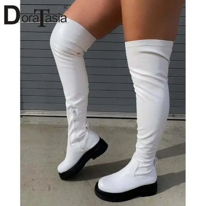 Platform Thigh High Boots