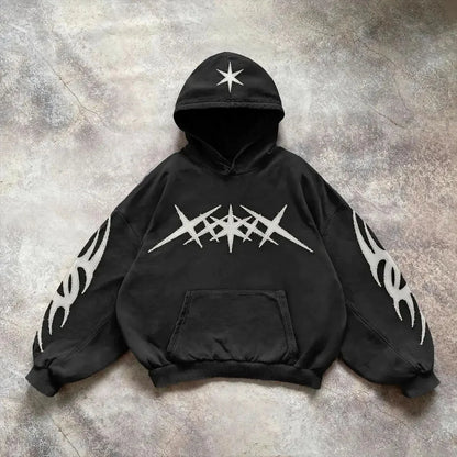 Y2K Grunge Pullover-hoodies