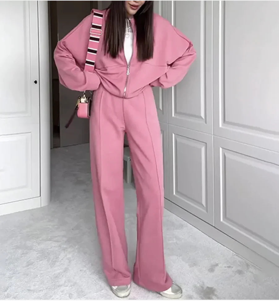 Sweater and Casual Trousers Set