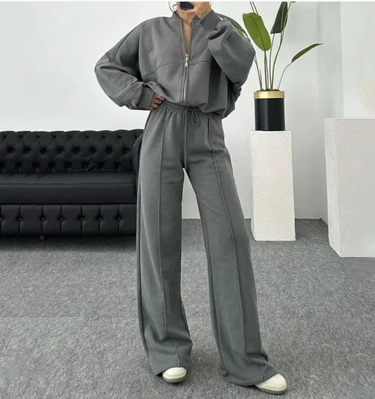 Sweater and Casual Trousers Set