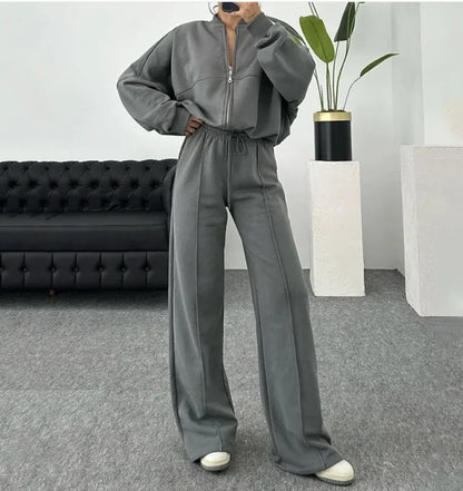 Sweater and Casual Trousers Set