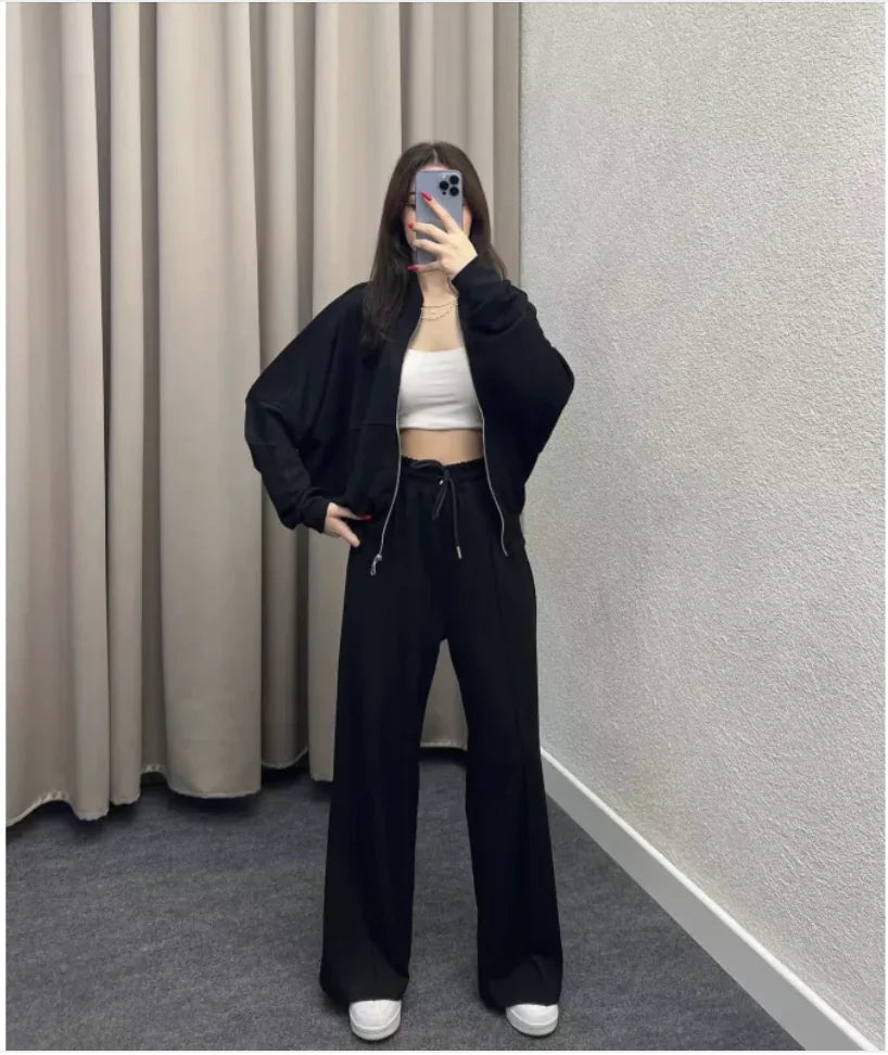 Sweater and Casual Trousers Set