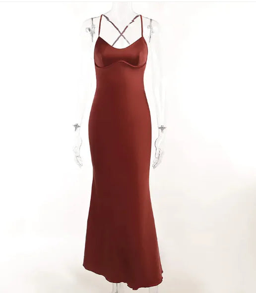Backless Slim Fit Long Dress
