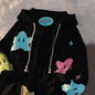 Retro Borduurwerk Hoodies