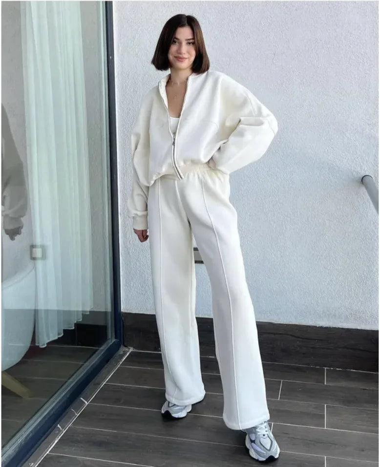 Sweater and Casual Trousers Set