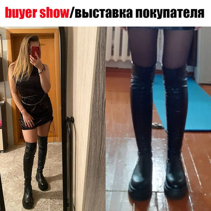Platform Thigh High Boots