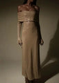Slim fit Off-neck Dress