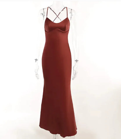 Backless Slim Fit Long Dress