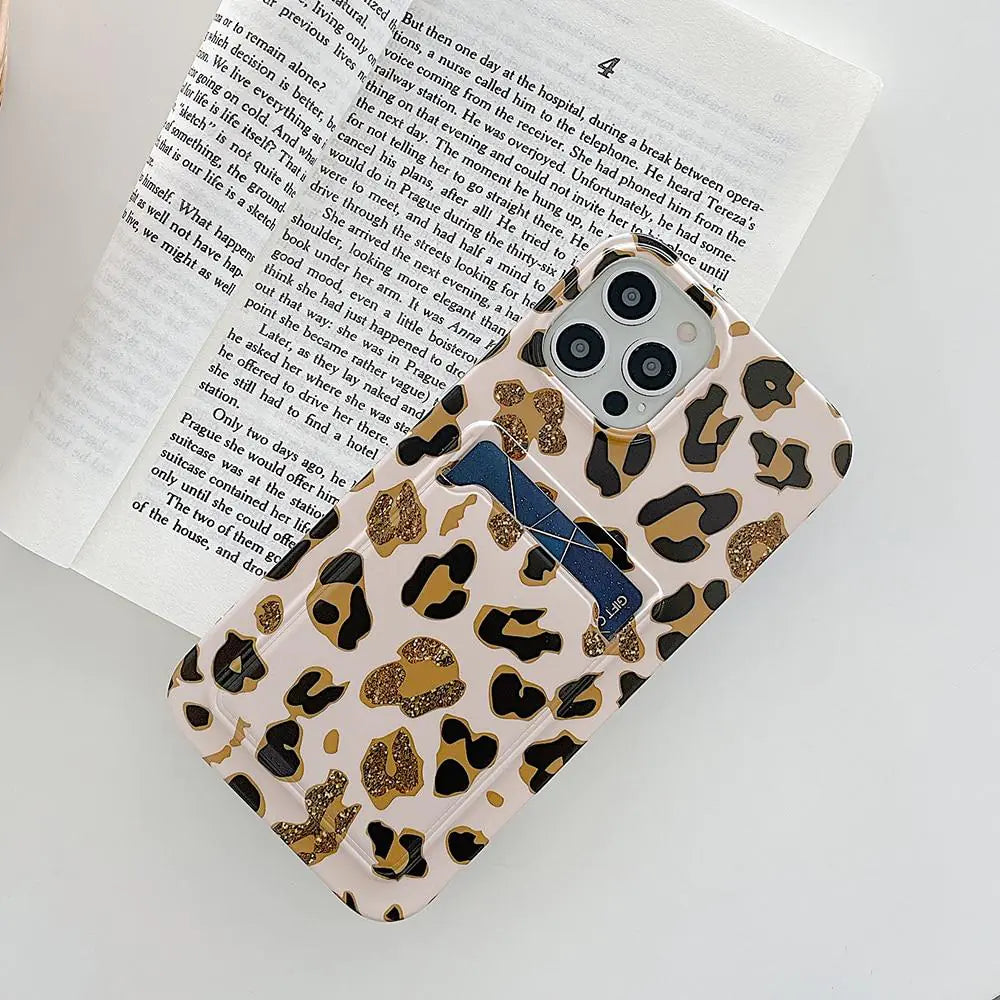 Leopard wallet Case