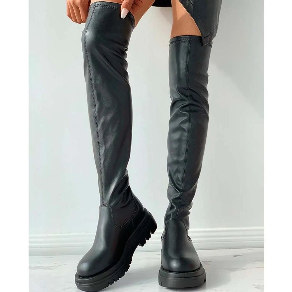 Platform Thigh High Boots
