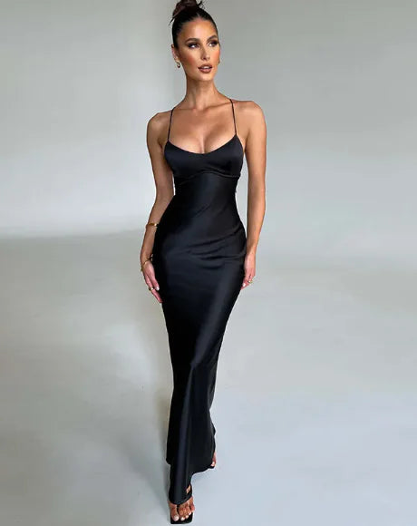 Backless Slim Fit Long Dress