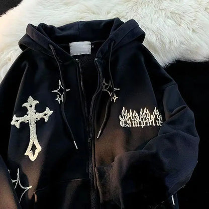 Gotische retrohoodie