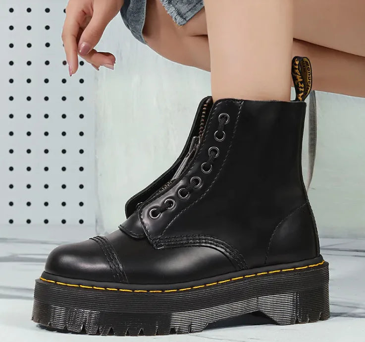 Women's Black Martin Boots