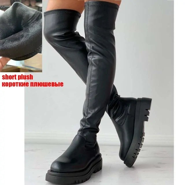 Platform Thigh High Boots