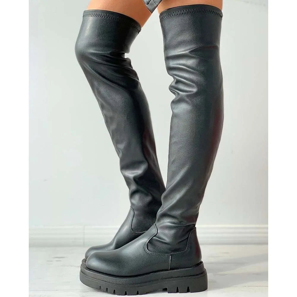 Platform Thigh High Boots
